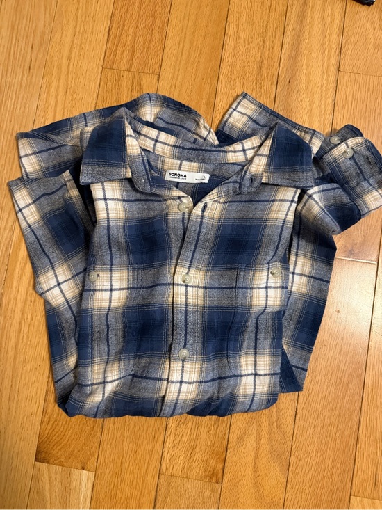 Sonoma Other - Sonoma  Men’s Blue Plaid Button-Up Shirt